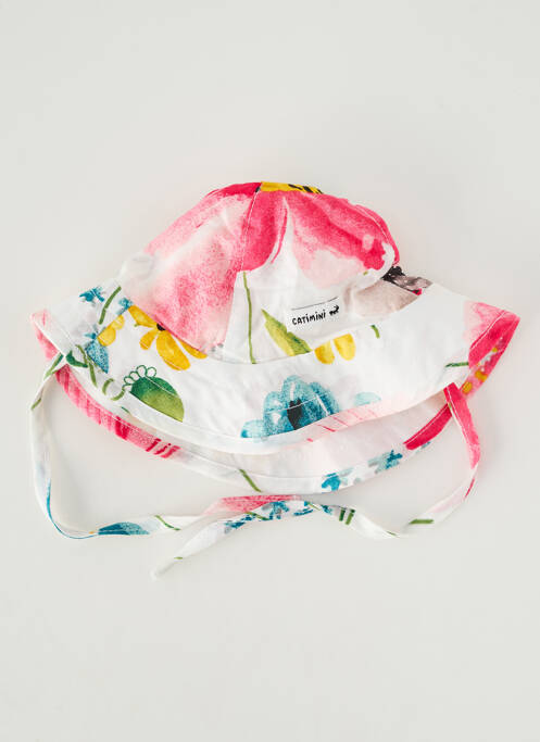 Chapeau imprimé fleurs rose CATIMINI fille