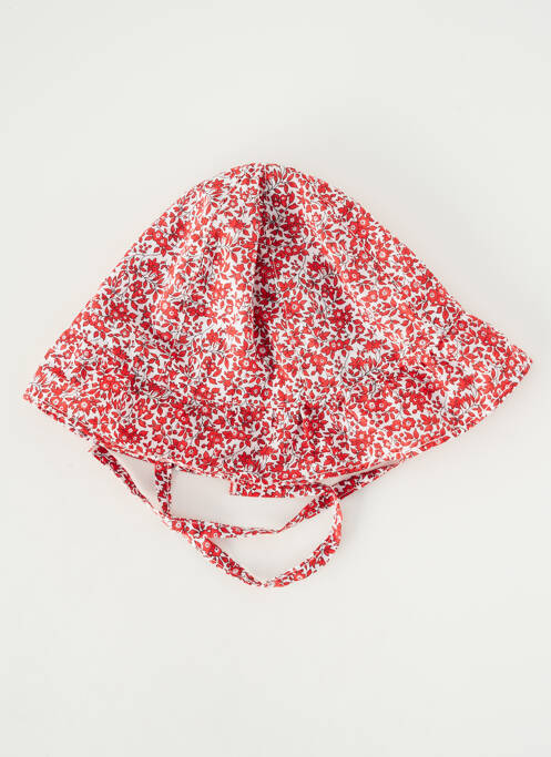 Chapeau imprimé fleurs rouge ABSORBA fille