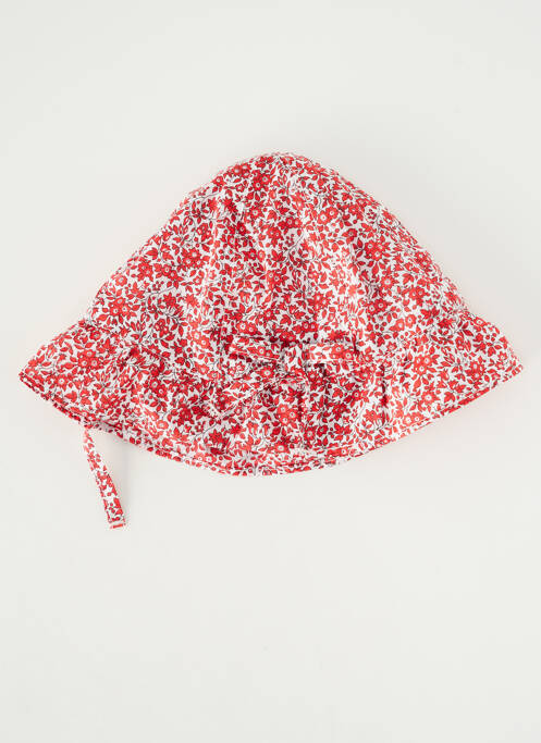 Chapeau imprimé fleurs rouge ABSORBA fille