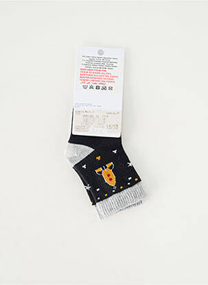 Chaussettes imprimé fantaisie noir ABSORBA garçon