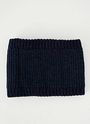Col / tour de cou effet matière satinée bleu 3 POMMES fille