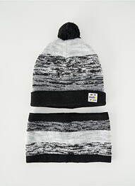 Bonnet imprimé fantaisie gris 3 POMMES garcon