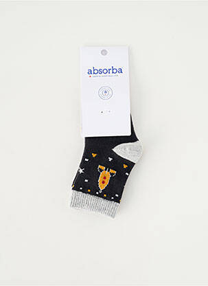 Chaussettes imprimé fantaisie noir ABSORBA garcon