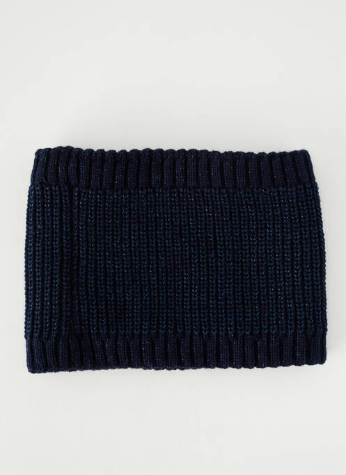 Col / tour de cou effet matière satinée bleu 3 POMMES fille