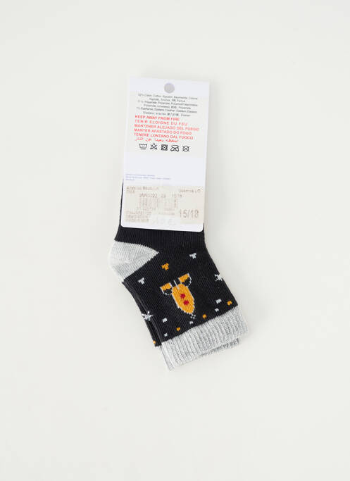 Chaussettes imprimé fantaisie noir ABSORBA garcon