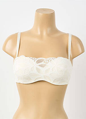 Soutien-gorge avec armature haut bandeau blanc ANTIGEL femme