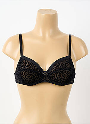 Soutien-gorge légère et transparente haut soutien-gorge emboitant noir ANTIGEL femme