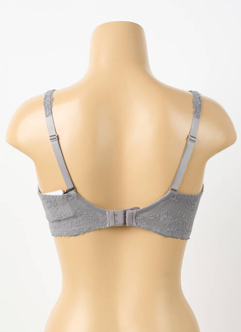 Soutien-gorge effet matière satinée haut soutien-gorge emboitant gris PRIMA DONNA femme