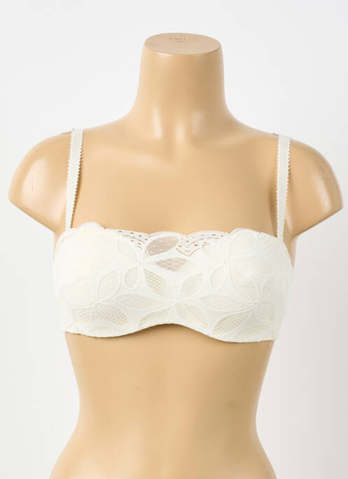 Soutien-gorge avec armature haut bandeau blanc ANTIGEL femme
