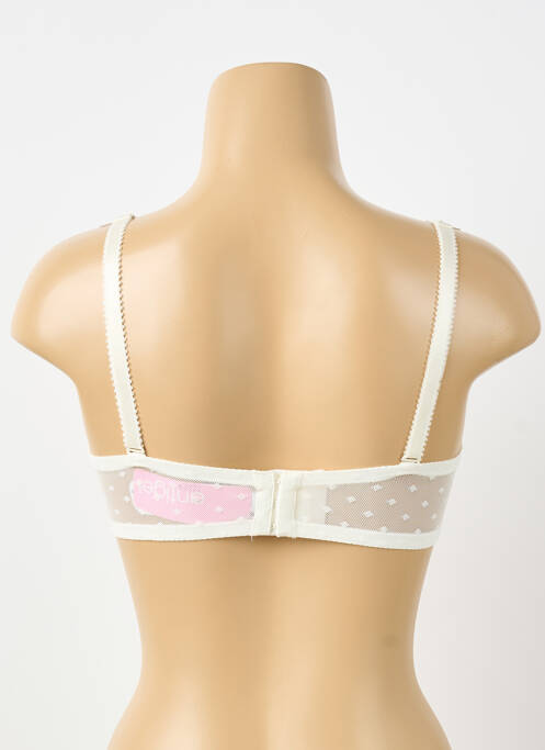 Soutien-gorge avec armature haut bandeau blanc ANTIGEL femme