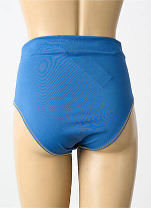 Bas de maillot de bain tissage satiné culotte bleu BLUELOBSTER femme