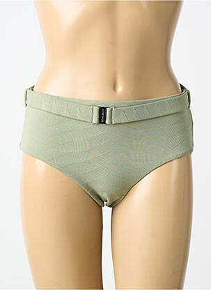 Bas de maillot de bain tissage satiné culotte vert SEAFOLLY femme