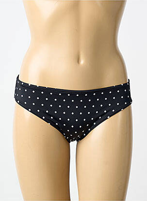 Bas de maillot de bain tissage satiné culotte noir FREYA femme