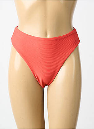 Bas de maillot de bain tissage satiné bikini rose SEAFOLLY femme