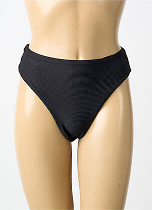 Bas de maillot de bain tissage satiné bikini noir SEAFOLLY femme
