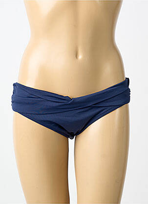 Bas de maillot de bain tissage satiné culotte bleu SEAFOLLY femme