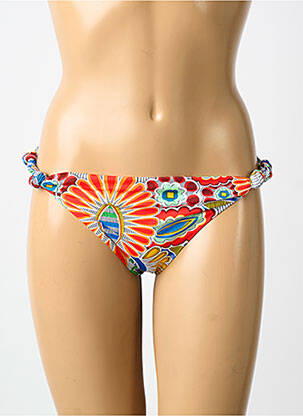 Bas de maillot de bain imprimé fantaisie culotte bleu HUIT femme