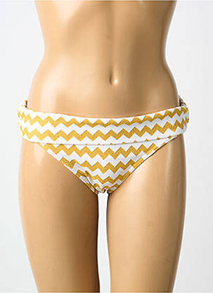 Bas de maillot de bain tissage satiné culotte or BLUELOBSTER femme