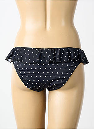 Bas de maillot de bain tissage satiné culotte noir FREYA femme