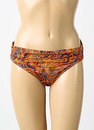 Bas de maillot de bain imprimé fantaisie culotte orange BLUELOBSTER femme