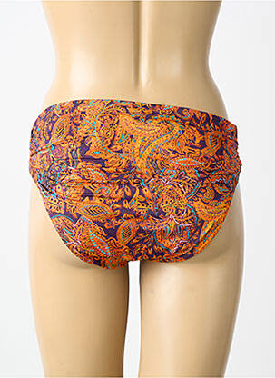 Bas de maillot de bain imprimé fantaisie culotte orange BLUELOBSTER femme