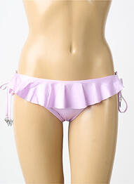 Bas de maillot de bain tissage satiné bikini violet SEAFOLLY femme