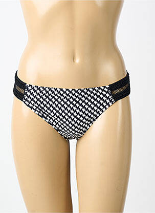 Bas de maillot de bain imprimé fantaisie culotte noir WATERCULT femme