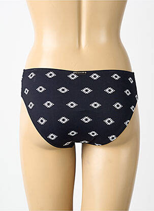 Bas de maillot de bain tissage satiné culotte noir WATERCULT femme