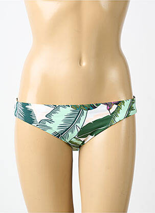 Bas de maillot de bain imprimé fleurs culotte vert SEAFOLLY femme