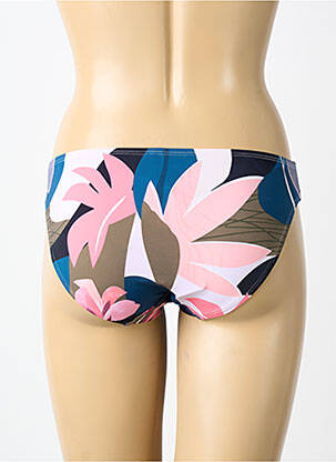 Bas de maillot de bain imprimé fleurs bikini rose LINGADORE femme