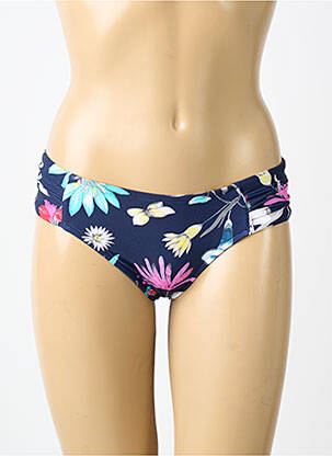 Bas de maillot de bain imprimé fleurs culotte bleu SEAFOLLY femme