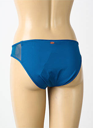 Bas de maillot de bain tissage satiné culotte bleu BLUELOBSTER femme