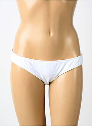 Bas de maillot de bain tissage satiné culotte blanc SEAFOLLY femme