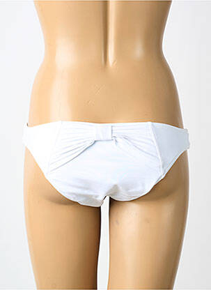 Bas de maillot de bain tissage satiné culotte blanc SEAFOLLY femme