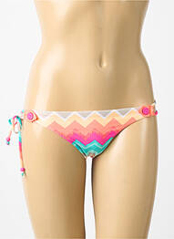 Bas de maillot de bain tissage satiné bikini bleu SEAFOLLY femme