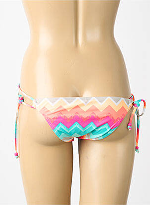 Bas de maillot de bain tissage satiné bikini bleu SEAFOLLY femme