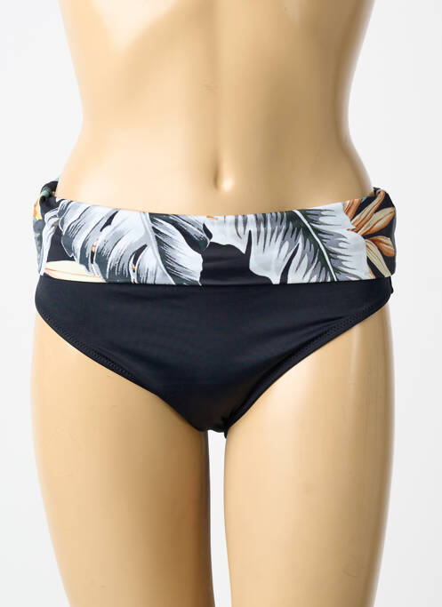Bas de maillot de bain effet matière satinée culotte noir FANTASIE femme