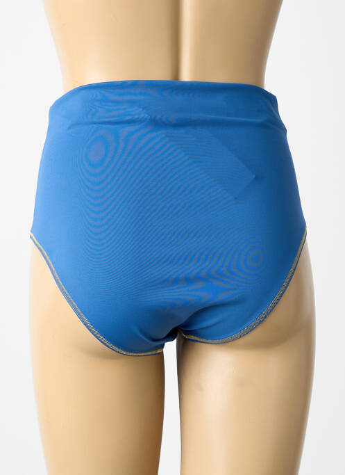 Bas de maillot de bain tissage satiné culotte bleu BLUELOBSTER femme