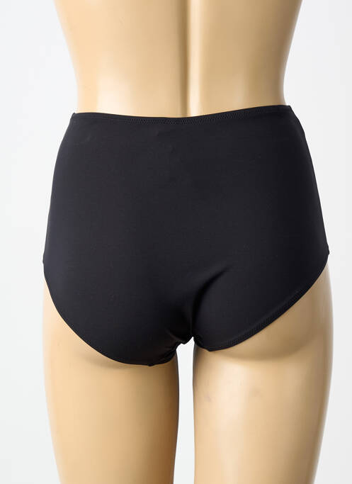 Bas de maillot de bain effet matière satinée culotte noir ANTIGEL femme