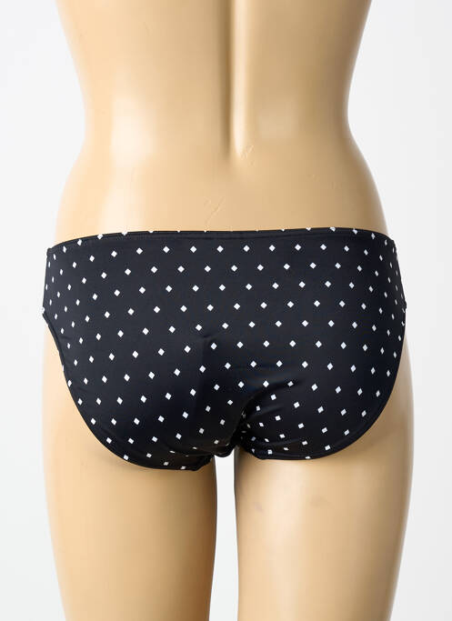 Bas de maillot de bain tissage satiné culotte noir FREYA femme
