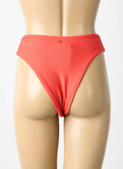 Bas de maillot de bain tissage satiné bikini rose SEAFOLLY femme