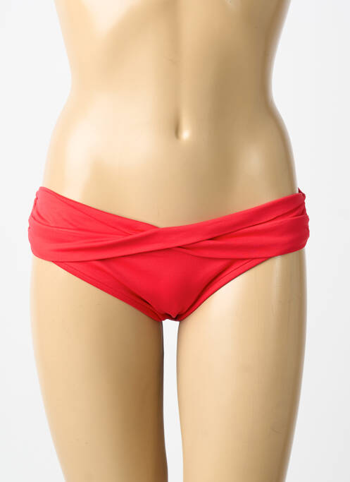 Bas de maillot de bain tissage satiné culotte rouge SEAFOLLY femme