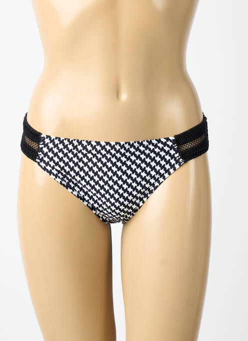 Bas de maillot de bain imprimé fantaisie culotte noir WATERCULT femme