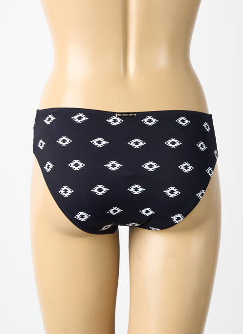 Bas de maillot de bain imprimé fantaisie culotte noir WATERCULT femme