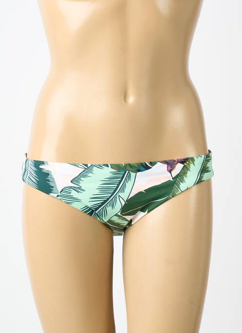 Bas de maillot de bain imprimé fleurs culotte vert SEAFOLLY femme