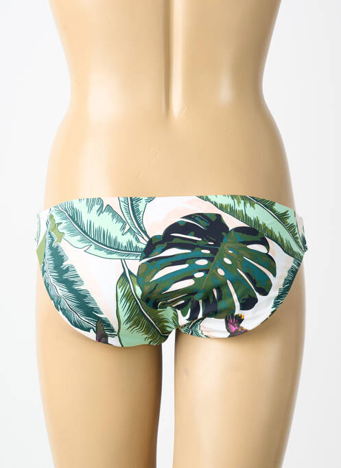 Bas de maillot de bain imprimé fleurs culotte vert SEAFOLLY femme
