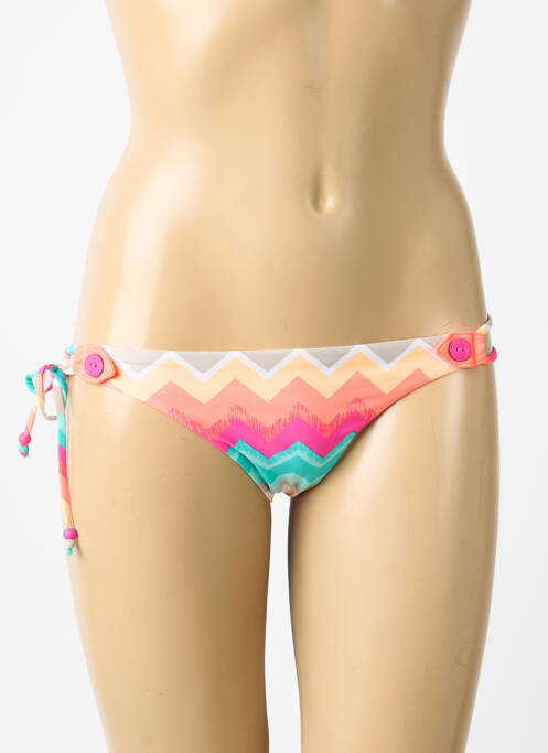 Bas de maillot de bain tissage satiné bikini bleu SEAFOLLY femme