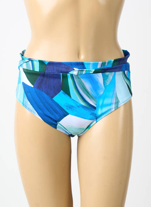Bas de maillot de bain imprimé fantaisie culotte bleu FANTASIE femme