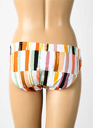 Bas de maillot de bain imprimé fantaisie culotte blanc FREYA femme