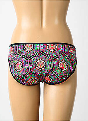Bas de maillot de bain imprimé fantaisie culotte noir FREYA femme